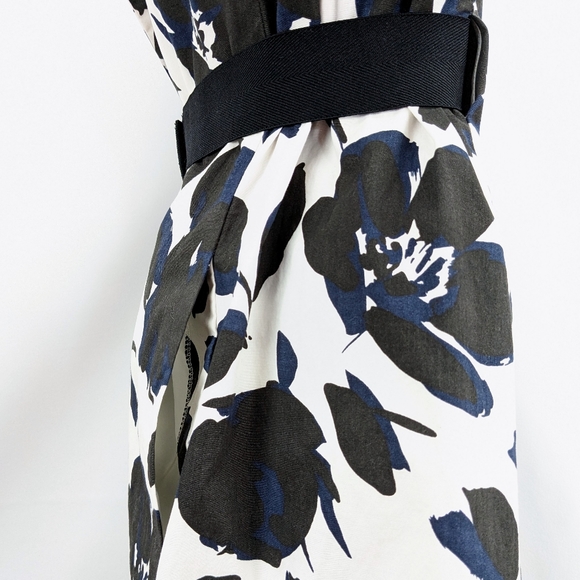 Size XS (2) Simply Vera Wang White Black Floral Formal Retro Blazer Jacket Coat - Picture 8 of 16